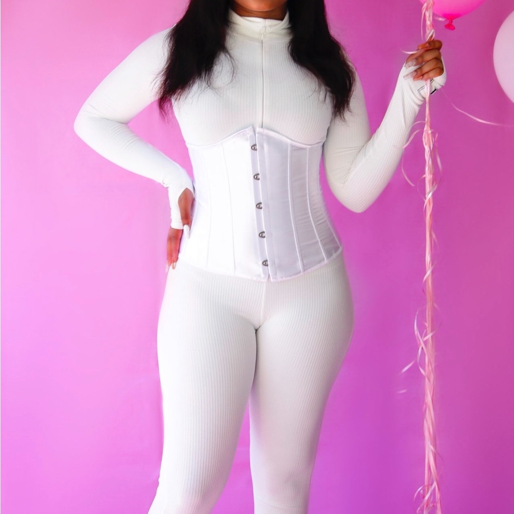 The Don’s Vault White Tuxedo Jumpsuit | White Zip-up Jumpsuit